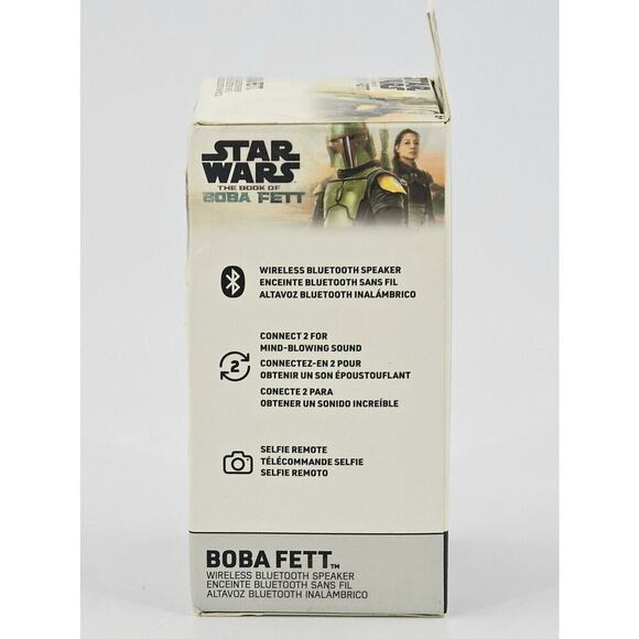 Star Wars Book of Boba Fett - Boba Fett Bluetooth Speaker Bitty Boomers New - Picture 7 of 9